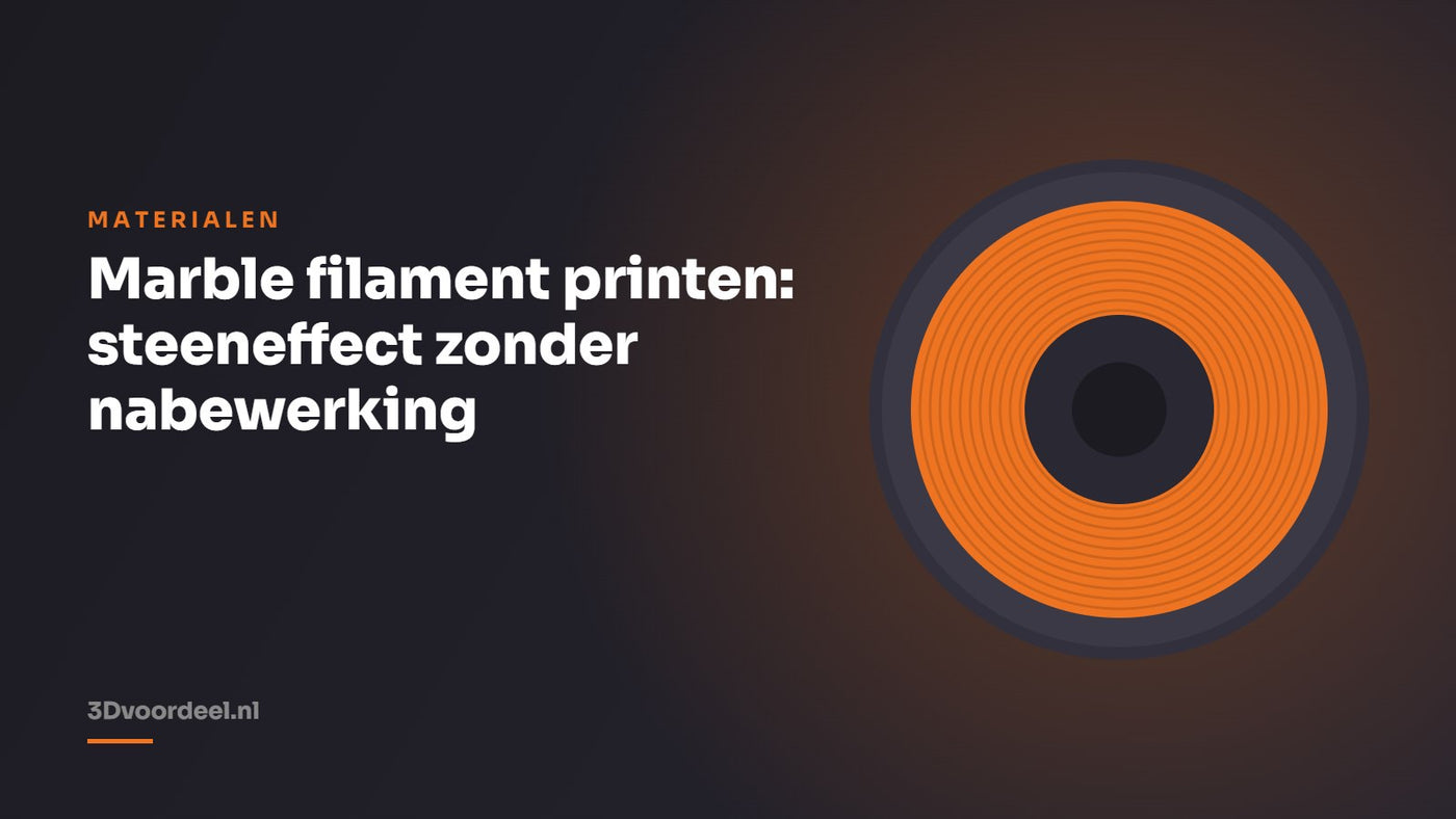 Marble filament printen: steeneffect zonder nabewerking