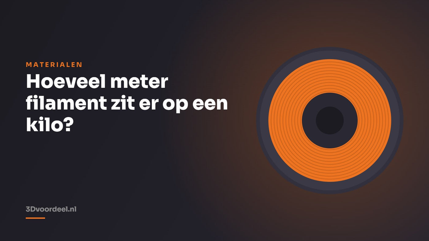 Hoeveel meter filament zit er op een kilo?