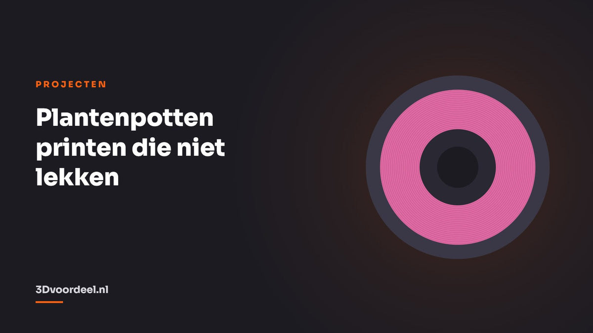 Plantenpotten printen die niet lekken