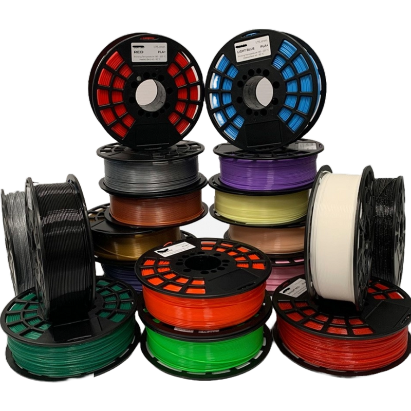 Stapel spoelen filament in veel verschillende kleuren
