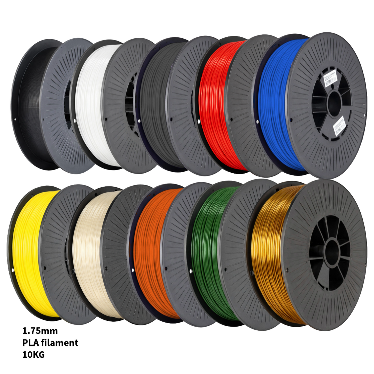 PLA+ 10KG Voordeelpakket 1.75mm – 10 Kleuren