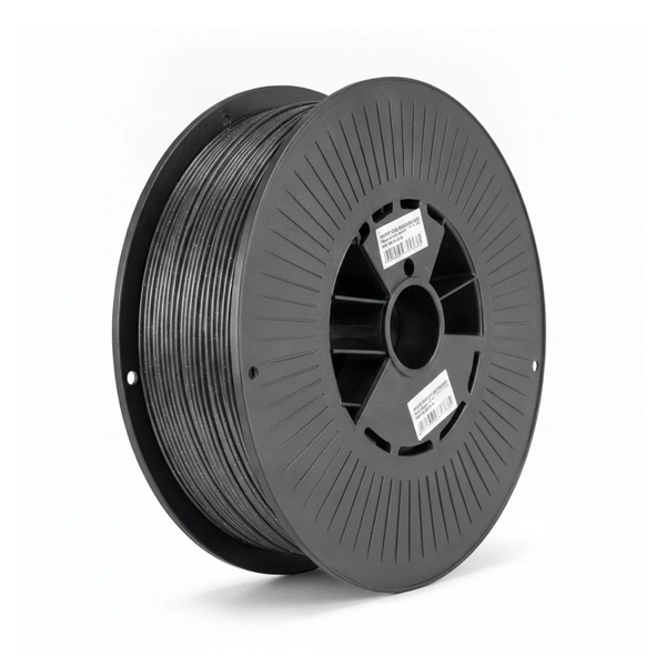 Spoel antraciet TPU filament van 1,75 mm met 1 kilo op de zwarte rol