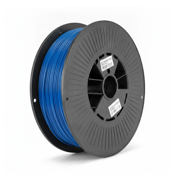 Spoel blauw TPU filament van 1,75 mm met 1 kilo op de zwarte rol