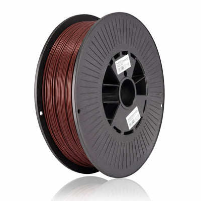 Spoel bruin PLA filament van 1,75 mm met 1 kilo op de rol