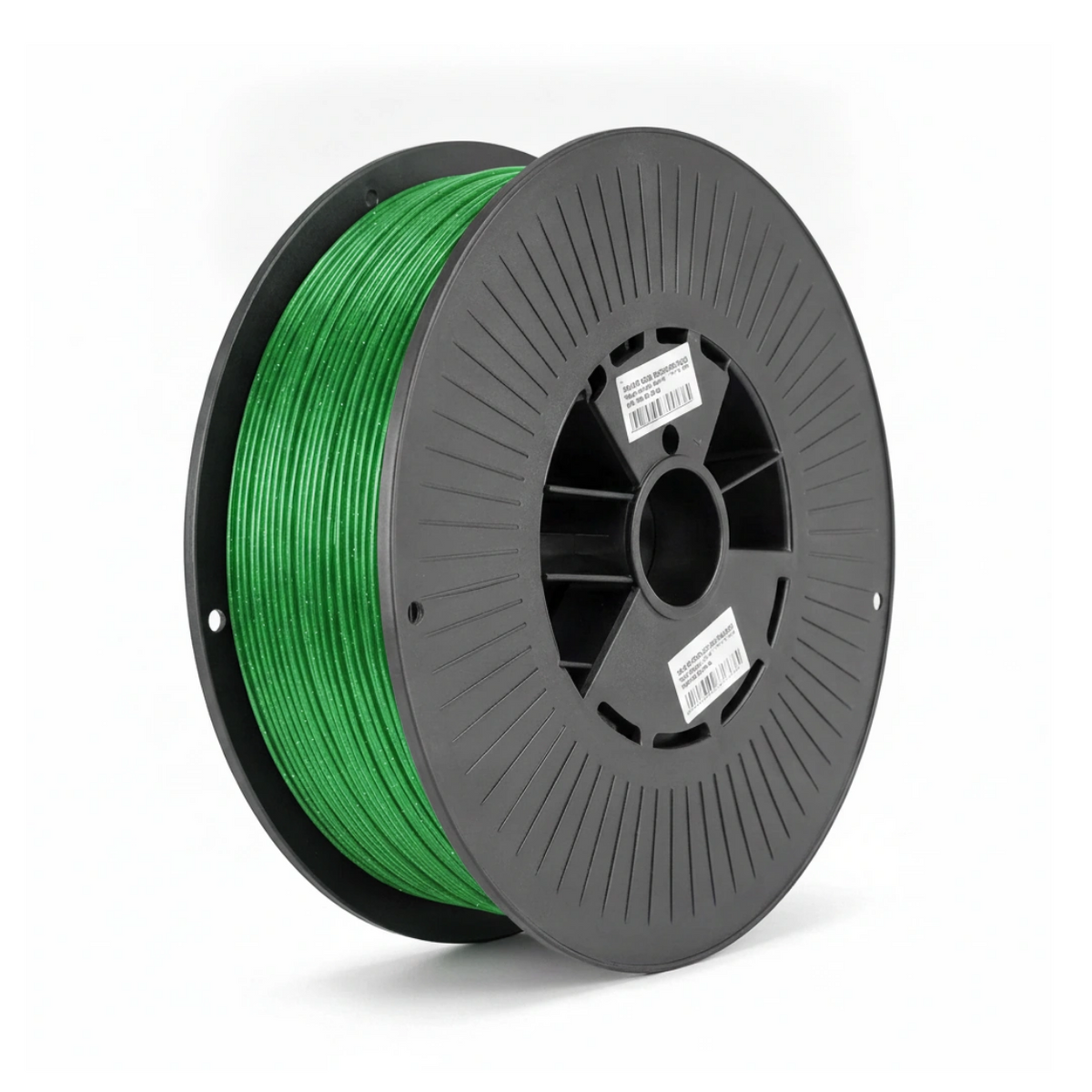 Spoel donkergroen silk PLA filament van 1,75 mm met 1 kilo op de rol