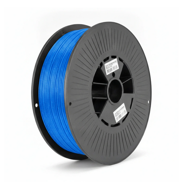Spoel kobaltblauw silk PLA filament van 1,75 mm met 1 kilo op de rol