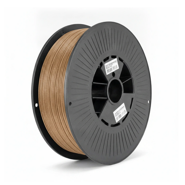 Spoel lichtbruin PLA filament van 1,75 mm met 1 kilo op de rol