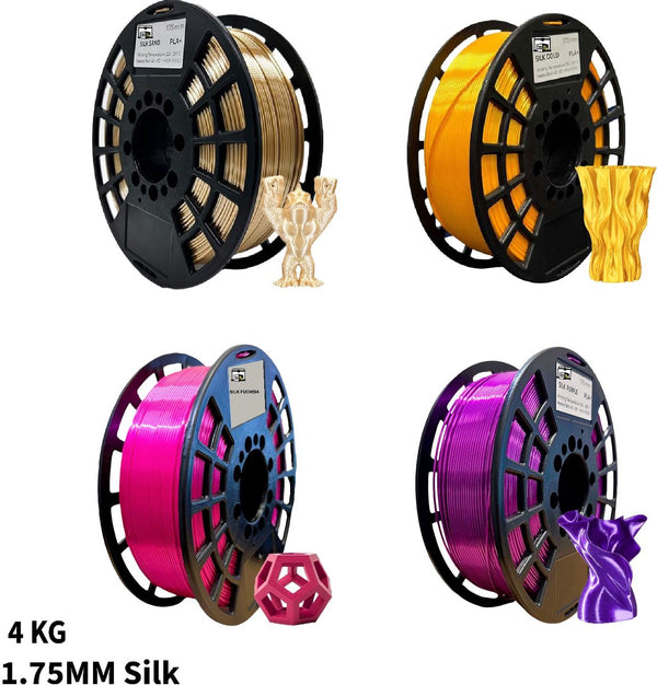 PLA Silk 4KG Pakket 1.75mm – Gold Purple Fuchsia Sand