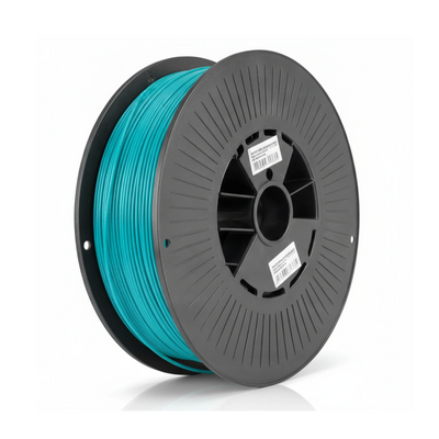 Spoel turquoise PLA filament van 1,75 mm met 1 kilo op de rol