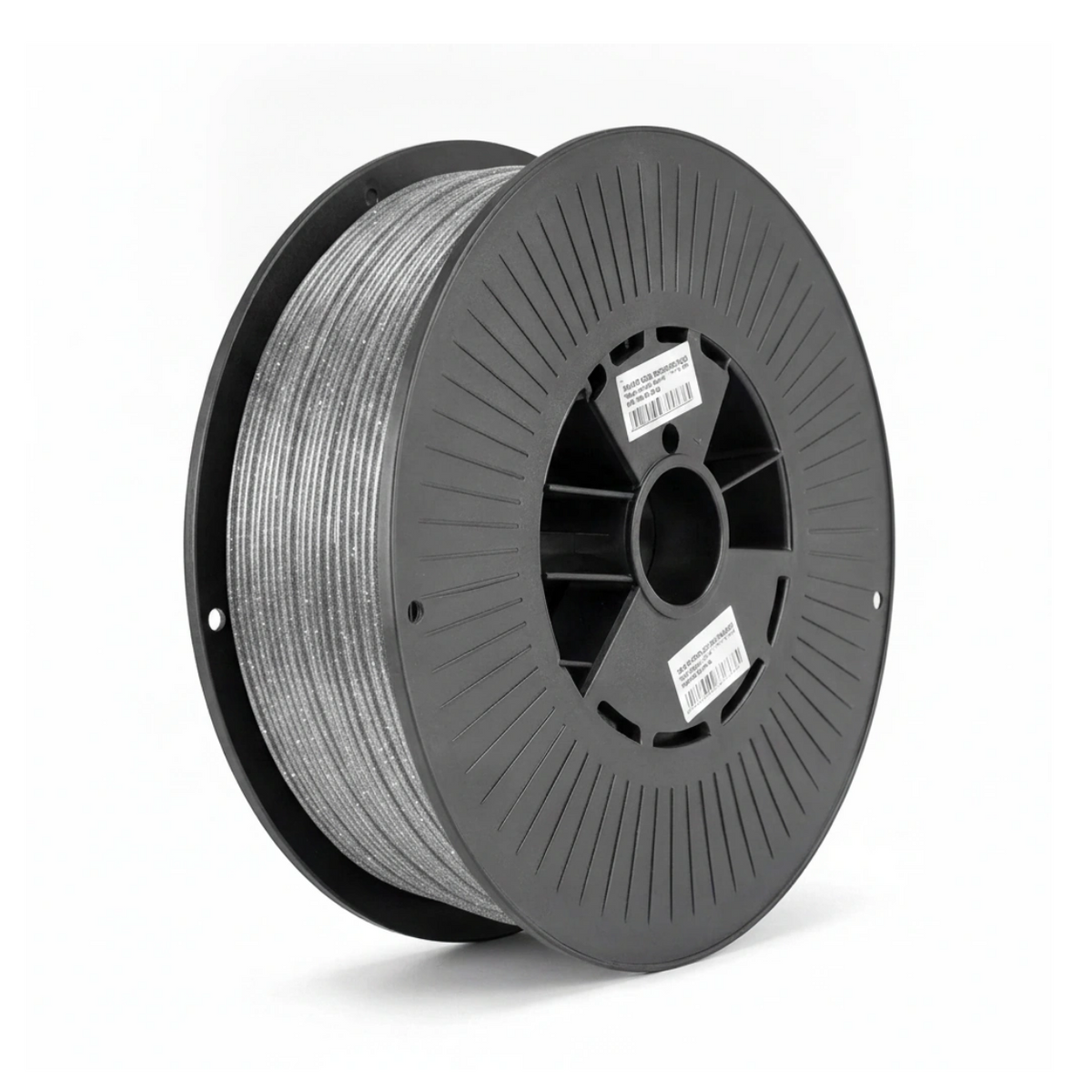 Spoel zilver glitter PLA filament van 1,75 mm met 1 kilo op de rol