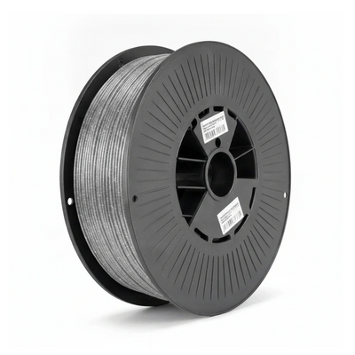 Spoel zilver glitter PLA filament van 1,75 mm met 1 kilo op de rol