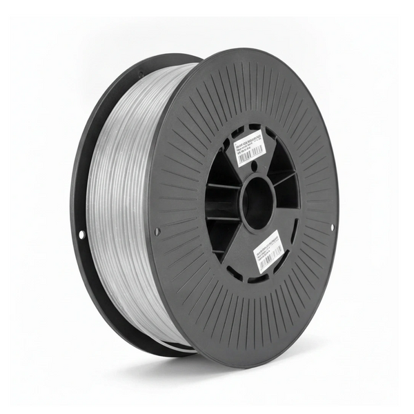 Spoel zilverkleurig silk PLA filament van 1,75 mm met 1 kilo op de rol